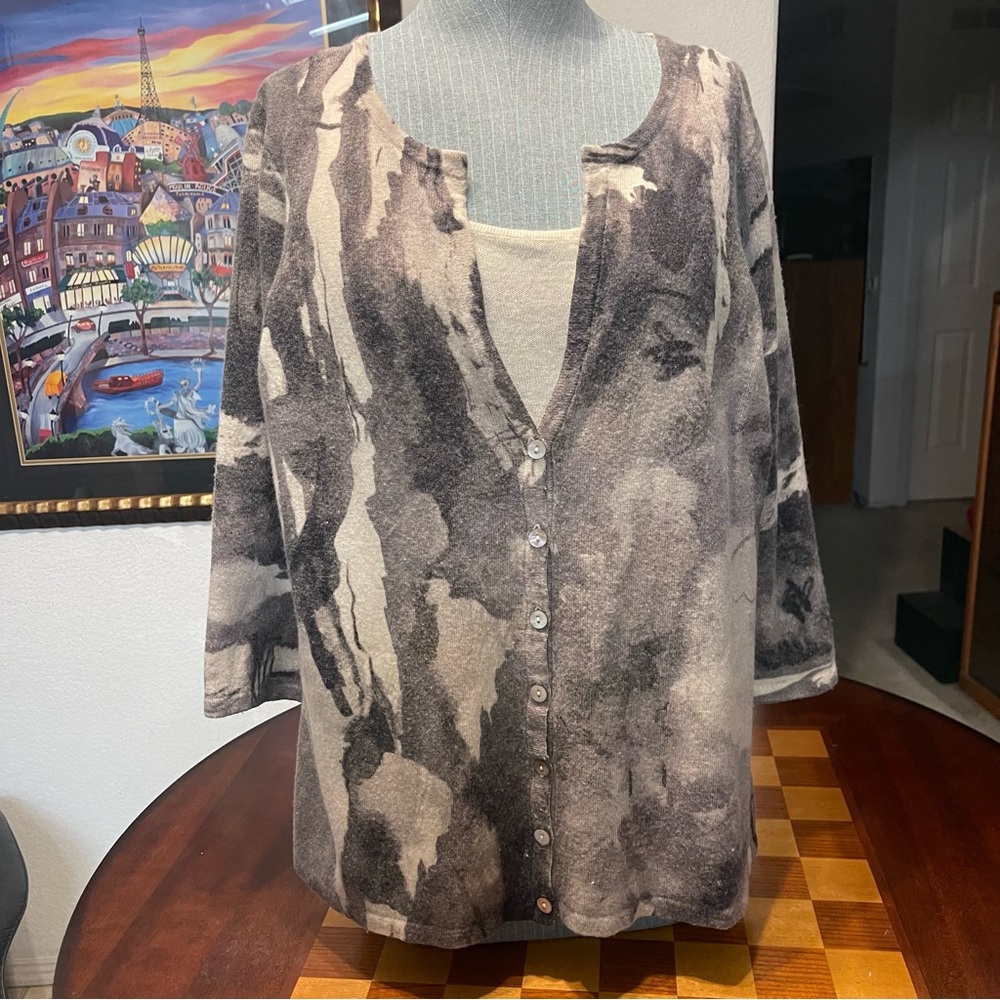 Coldwater Creek Cream Knit Sweater women’s XL